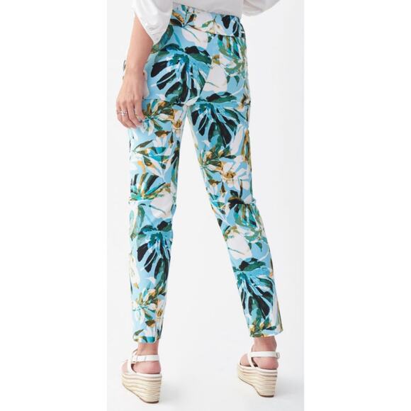 JOSEPH RIBKOFF Blue Multi Pants  size M - Picture 2 of 9